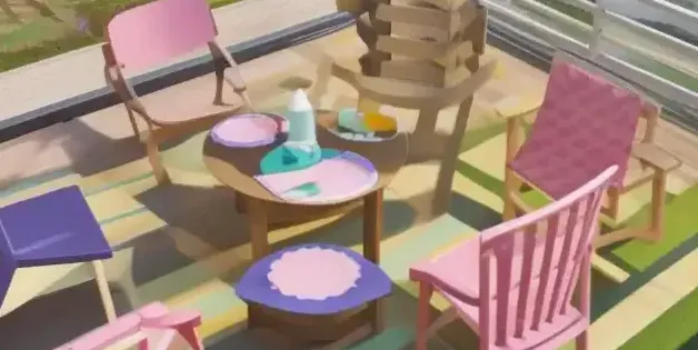 Rozgrywka w Donut County: dziura połyka ogrodzenie